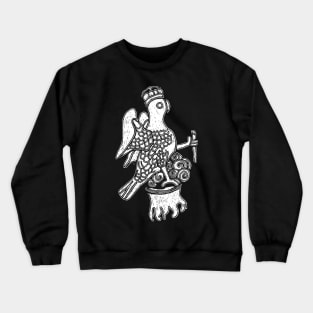 Hampton Court Anne Boleyn Falcon Badge Carving Simplified Crewneck Sweatshirt